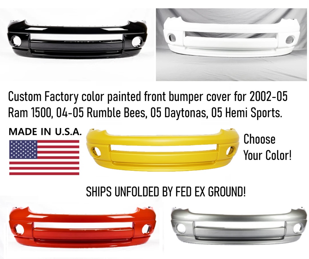 04-05 Dodge Ram Rumble Bee Custom Painted Front Bumper cover 04-05 Dodge Ram Rumble Bee Custom Painted Front Bumper cover